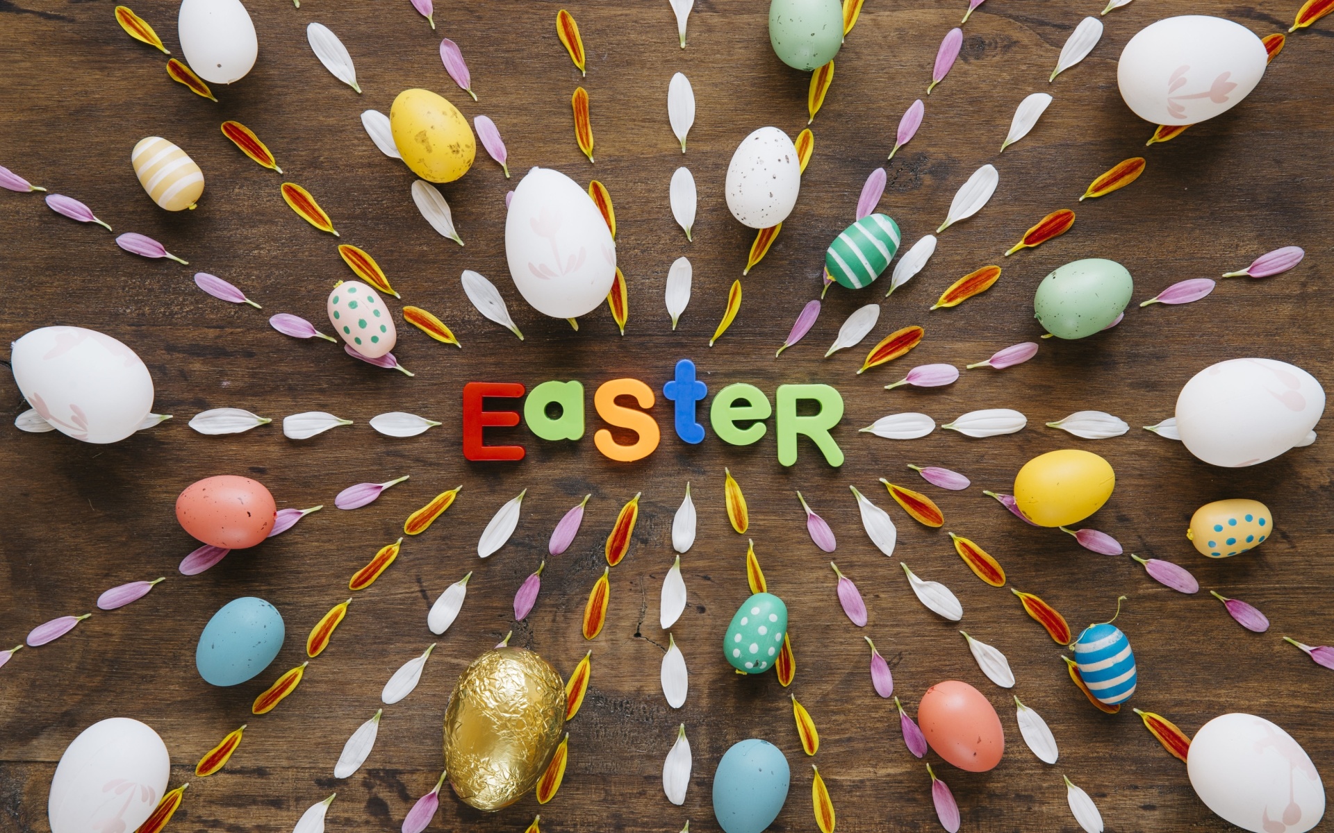 Easter congratulation wallpaper 1920x1200