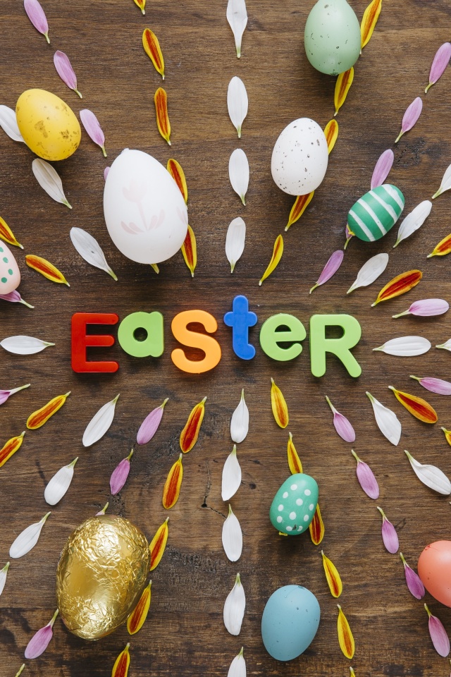 Fondo de pantalla Easter congratulation 640x960