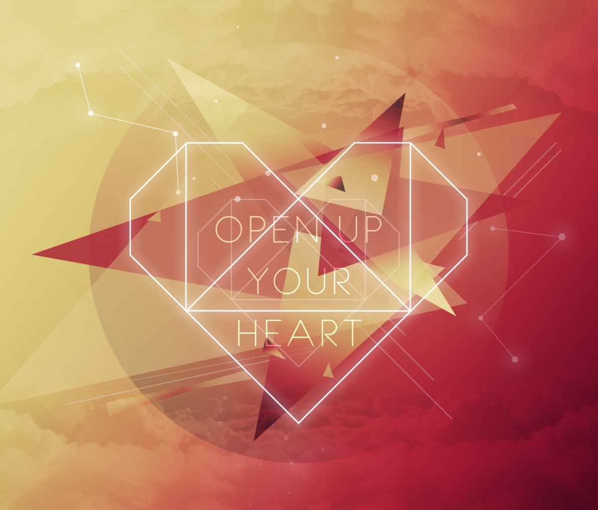 Open Up Your Heart wallpaper 1200x1024