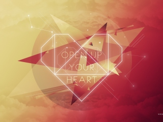 Open Up Your Heart wallpaper 320x240