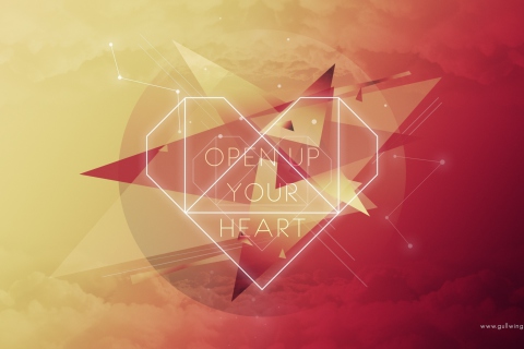 Обои Open Up Your Heart 480x320