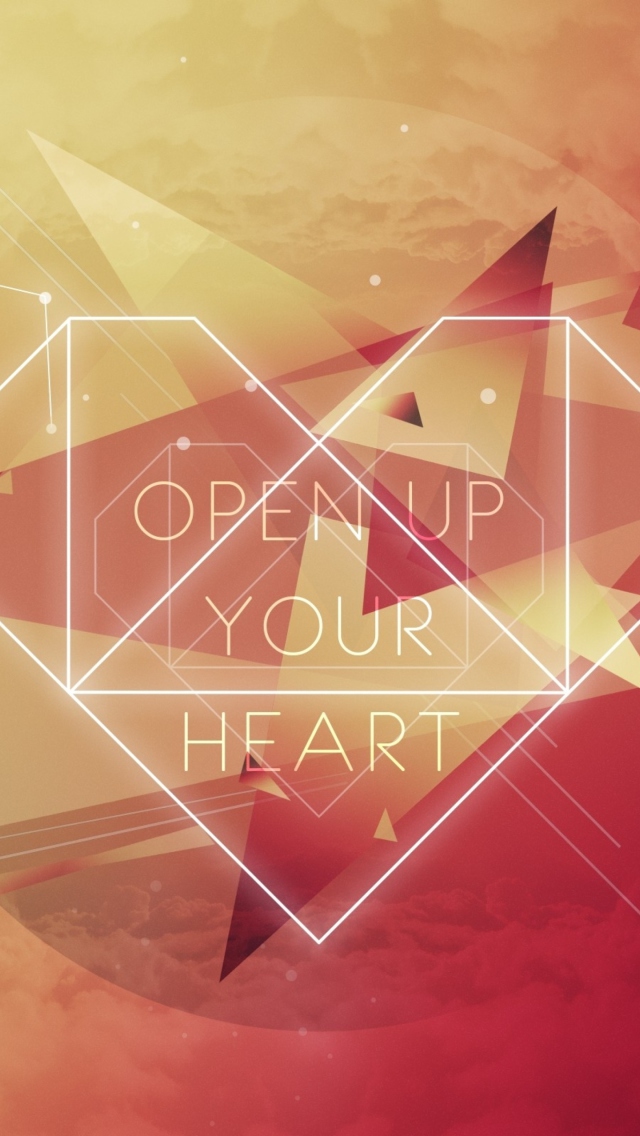 Open Up Your Heart wallpaper 640x1136