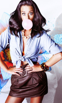 Das Katy Perry Bubblegum Wallpaper 240x400
