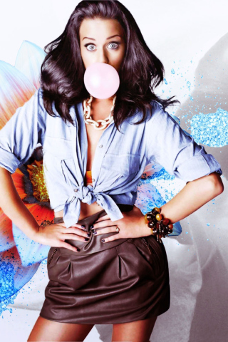 Das Katy Perry Bubblegum Wallpaper 320x480