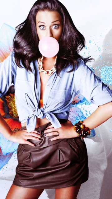 Das Katy Perry Bubblegum Wallpaper 360x640