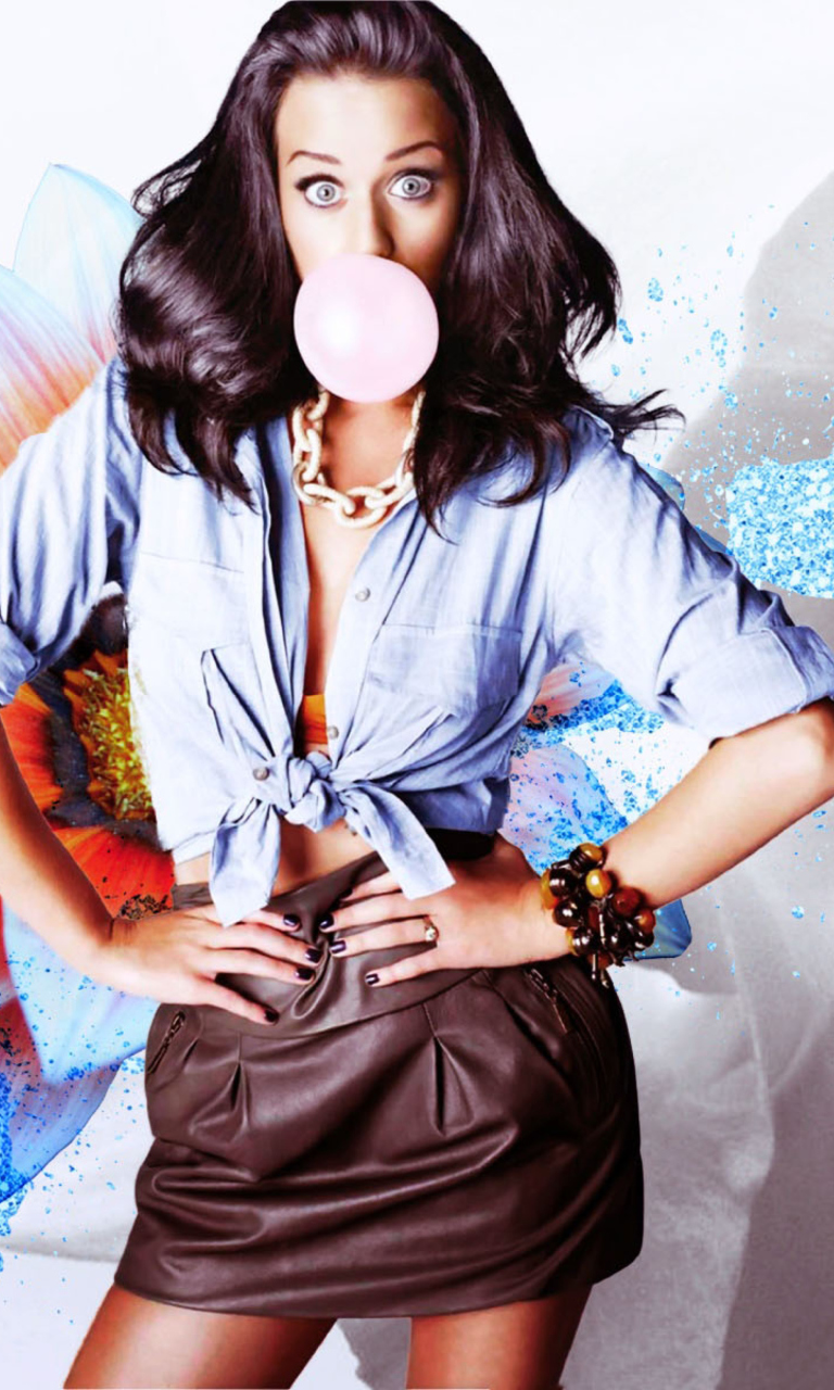 Katy Perry Bubblegum wallpaper 768x1280