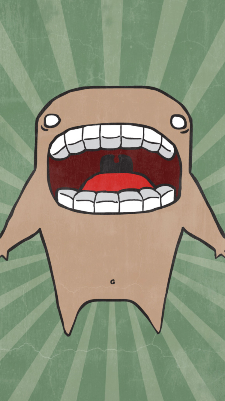 Screaming Monster wallpaper 750x1334