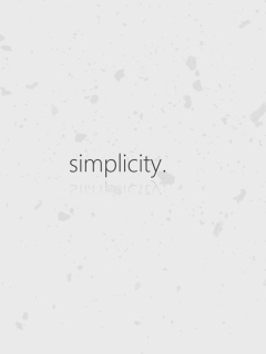 Simplicity wallpaper 240x320