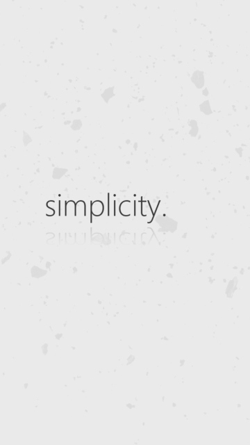Обои Simplicity 360x640