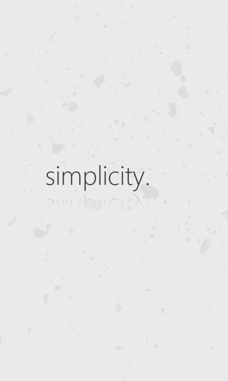 Das Simplicity Wallpaper 768x1280