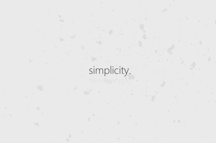 Fondo de pantalla Simplicity