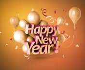 Sfondi Happy New Year Good Luck Quote 176x144
