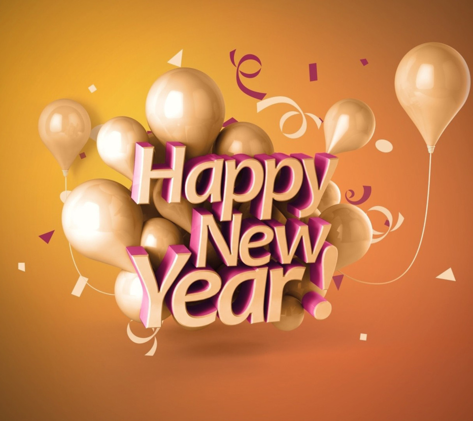Fondo de pantalla Happy New Year Good Luck Quote 960x854