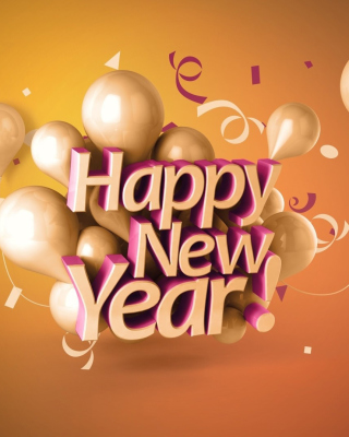 Kostenloses Happy New Year Good Luck Quote Wallpaper für 240x320