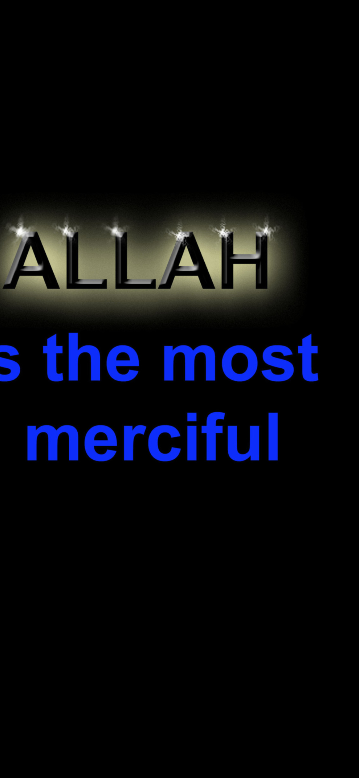 Allah Is The Most Merciful wallpaper 1170x2532