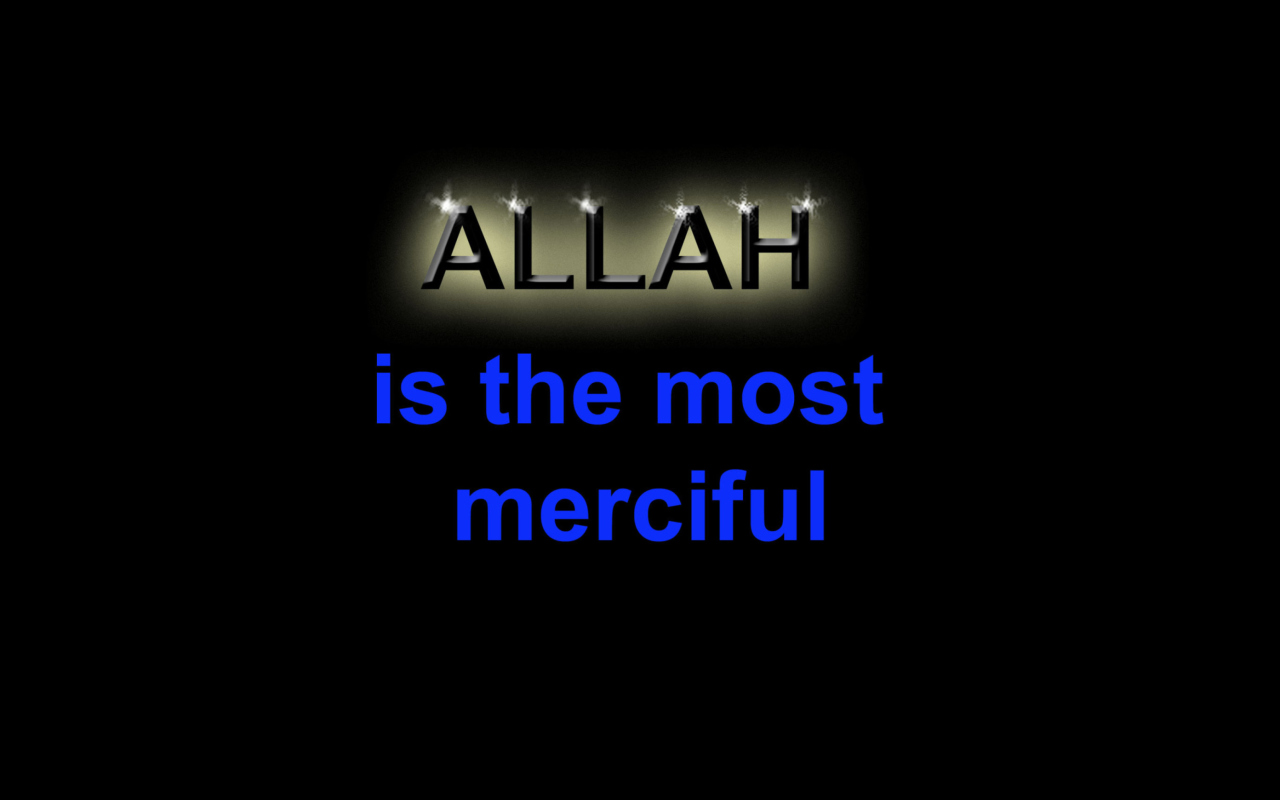 Fondo de pantalla Allah Is The Most Merciful 1280x800