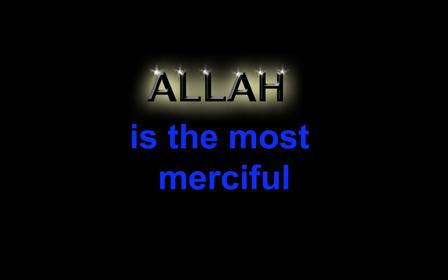 Sfondi Allah Is The Most Merciful 1440x900