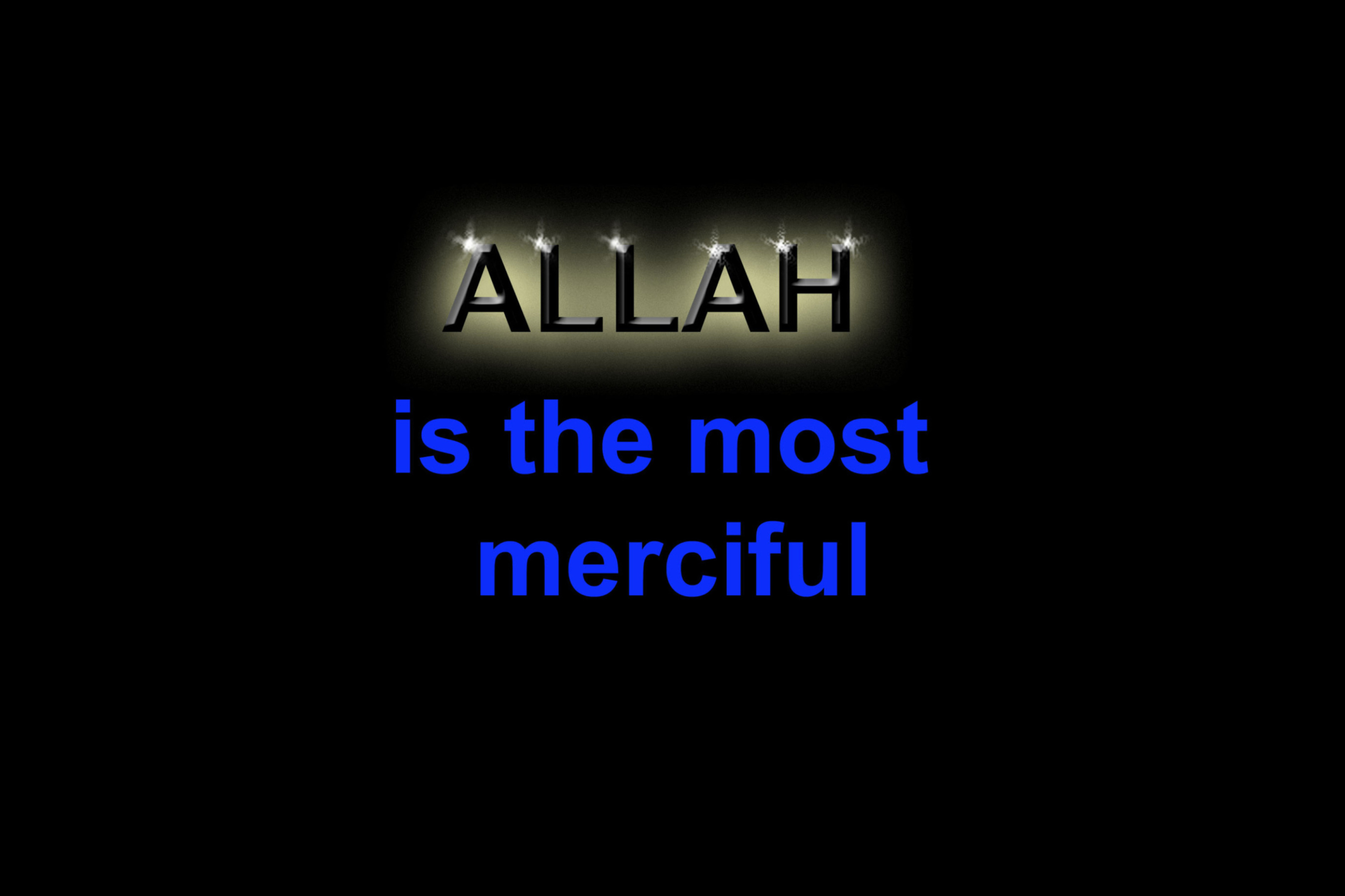 Das Allah Is The Most Merciful Wallpaper 2880x1920