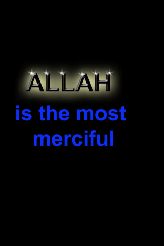 Das Allah Is The Most Merciful Wallpaper 320x480