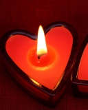 Sfondi Heart Candles 128x160