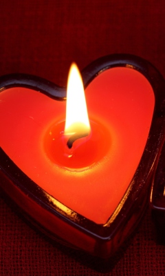 Screenshot №1 pro téma Heart Candles 240x400