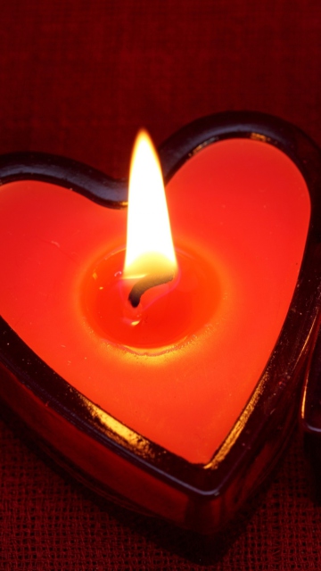 Sfondi Heart Candles 360x640