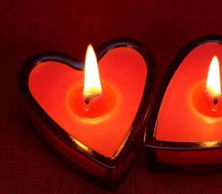 Kostenloses Heart Candles Wallpaper für 1024x1024