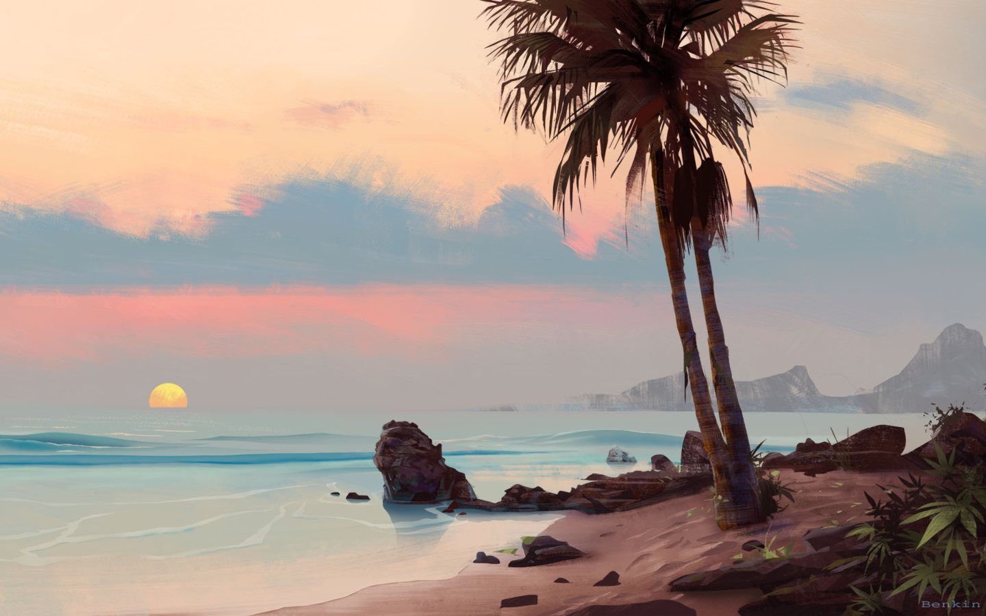Fondo de pantalla Tropical Painting 1440x900