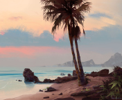Screenshot №1 pro téma Tropical Painting 176x144