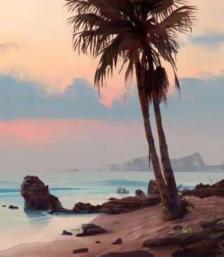 Tropical Painting - Obrázkek zdarma pro 640x960