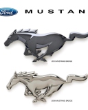 Fondo de pantalla Mustang Badge 128x160