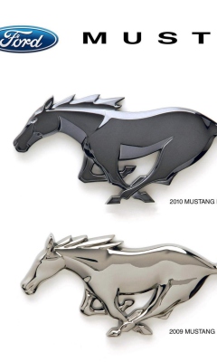 Das Mustang Badge Wallpaper 240x400
