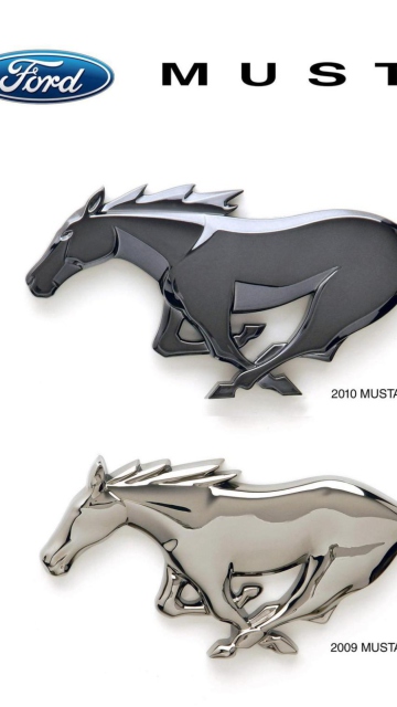 Обои Mustang Badge 360x640