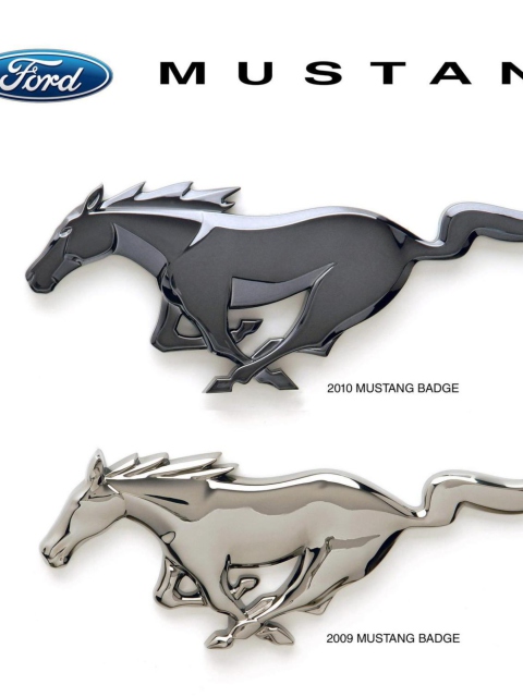 Das Mustang Badge Wallpaper 480x640