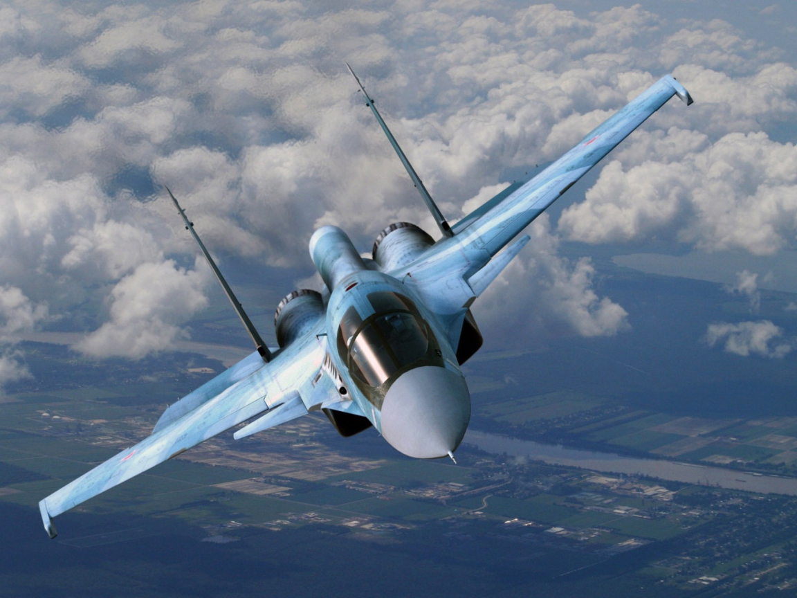 Fondo de pantalla Su-35 Flanker-E 1152x864