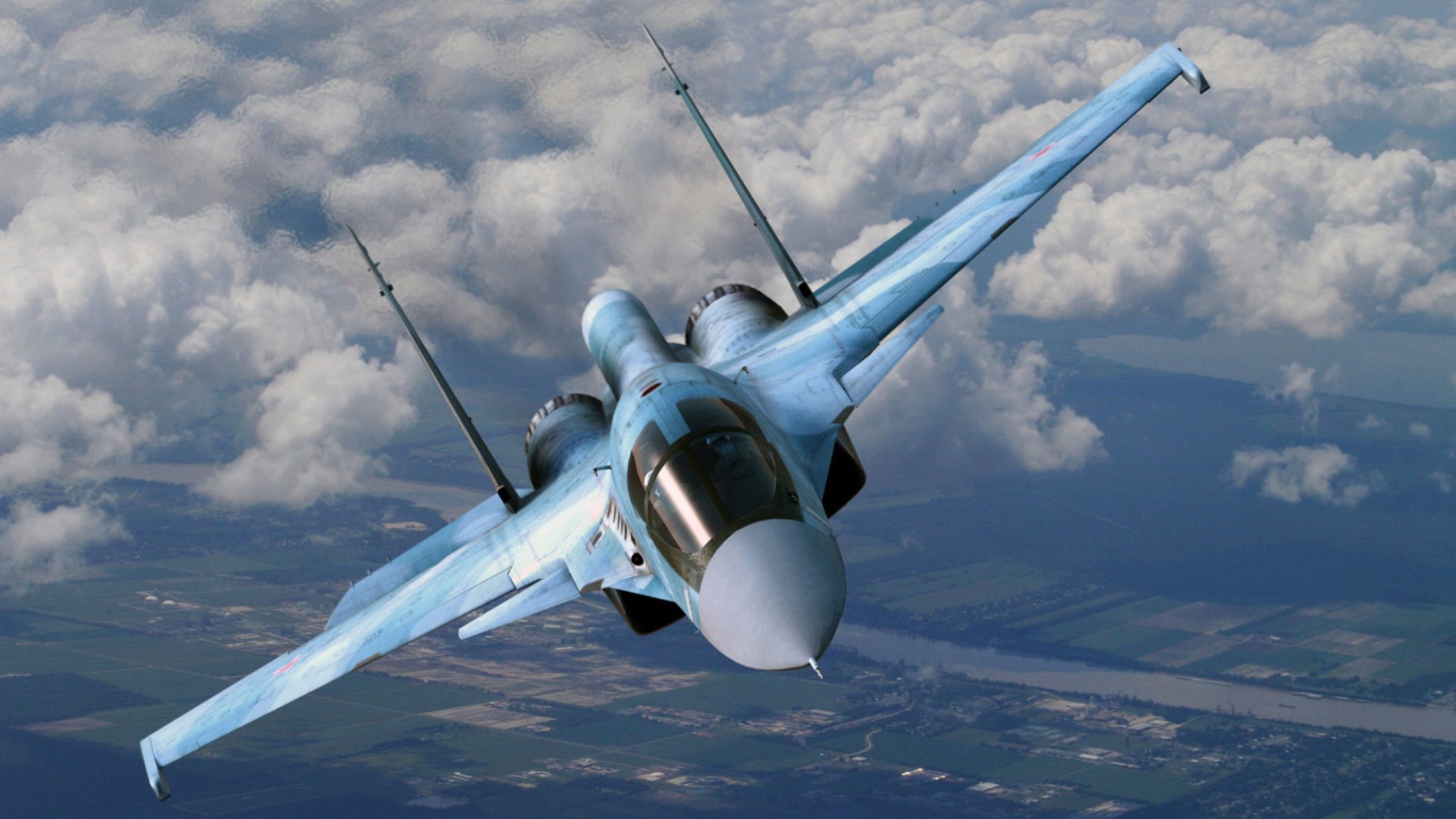 Screenshot №1 pro téma Su-35 Flanker-E 1366x768