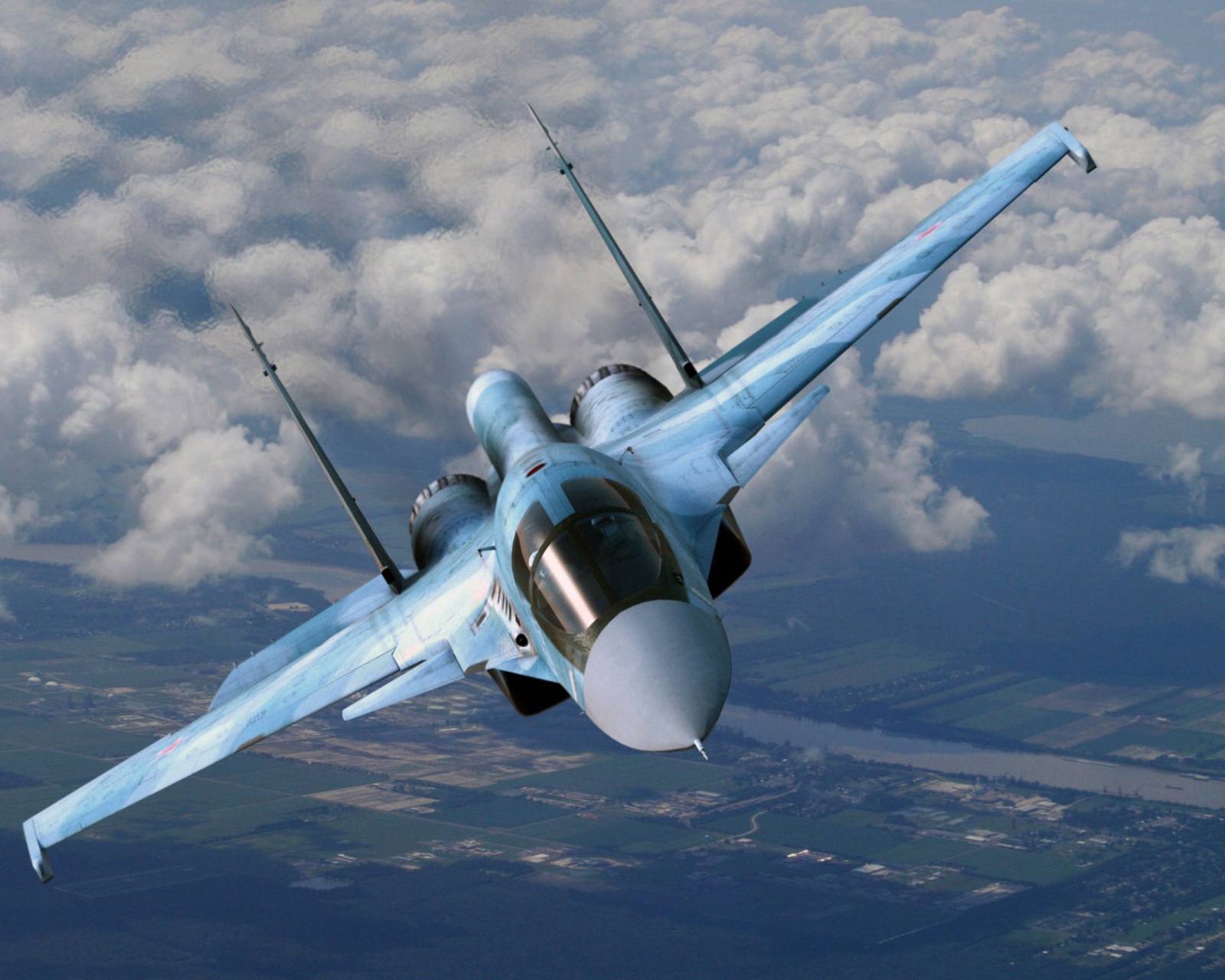 Sfondi Su-35 Flanker-E 1600x1280
