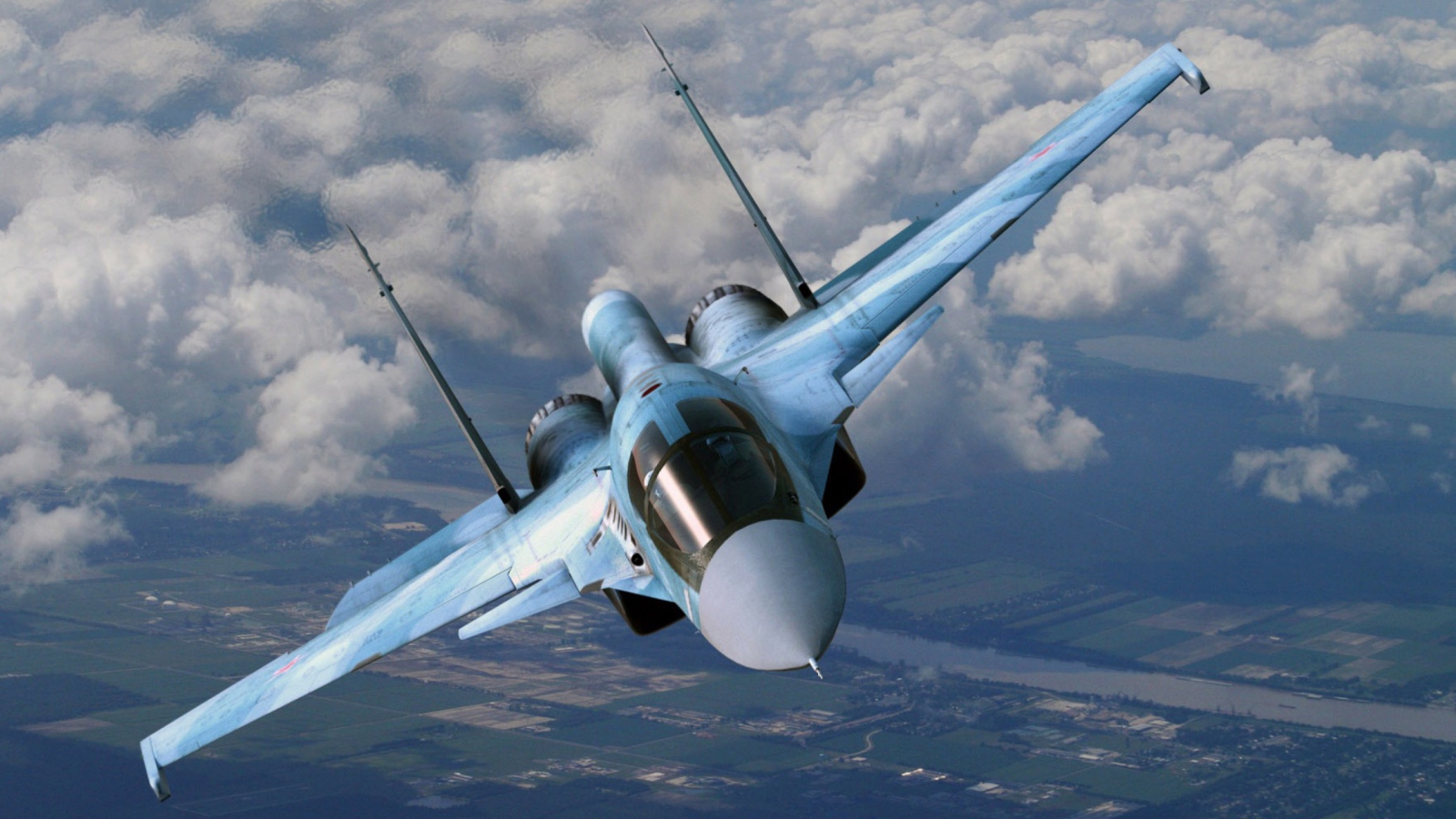 Обои Su-35 Flanker-E 1600x900