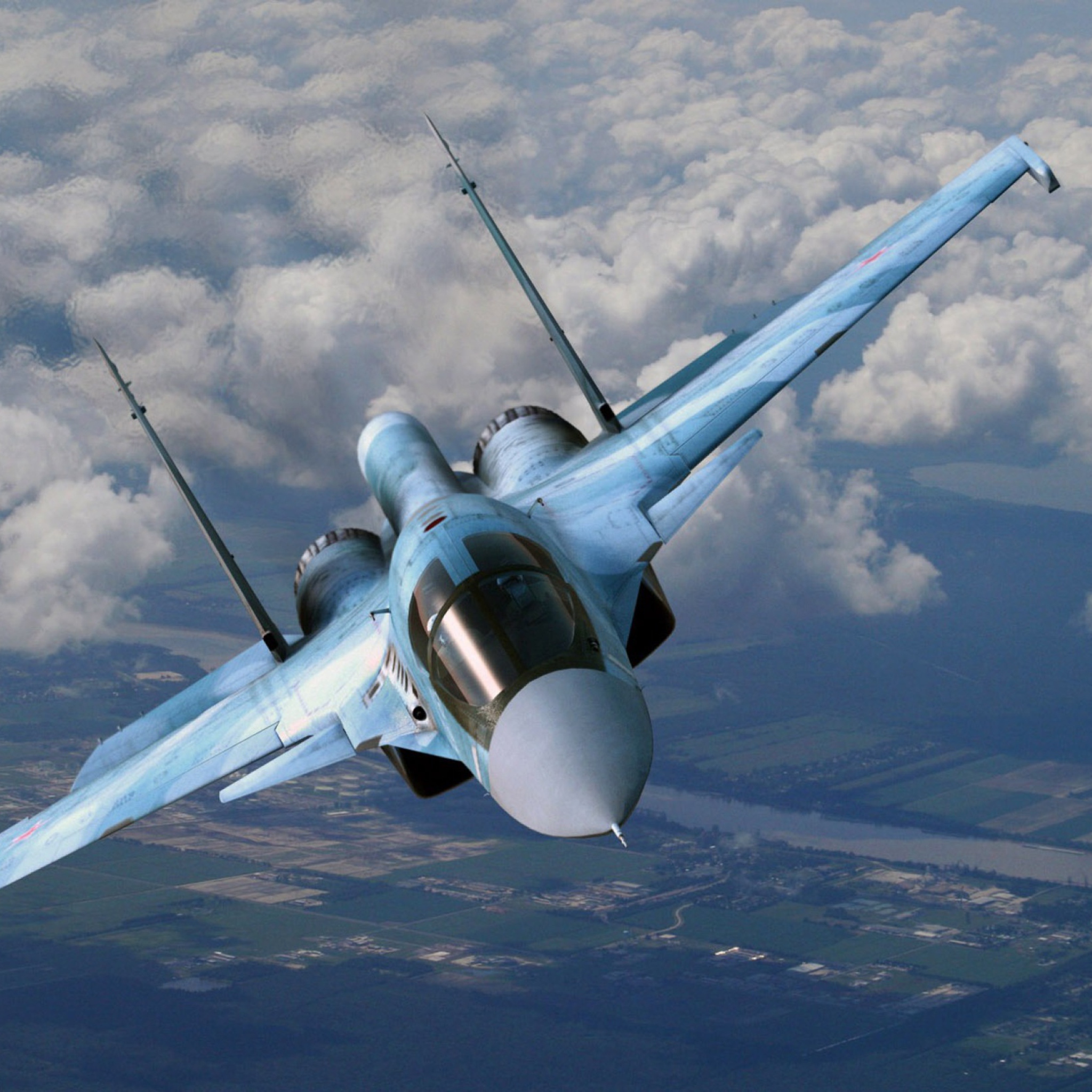 Обои Su-35 Flanker-E 2048x2048