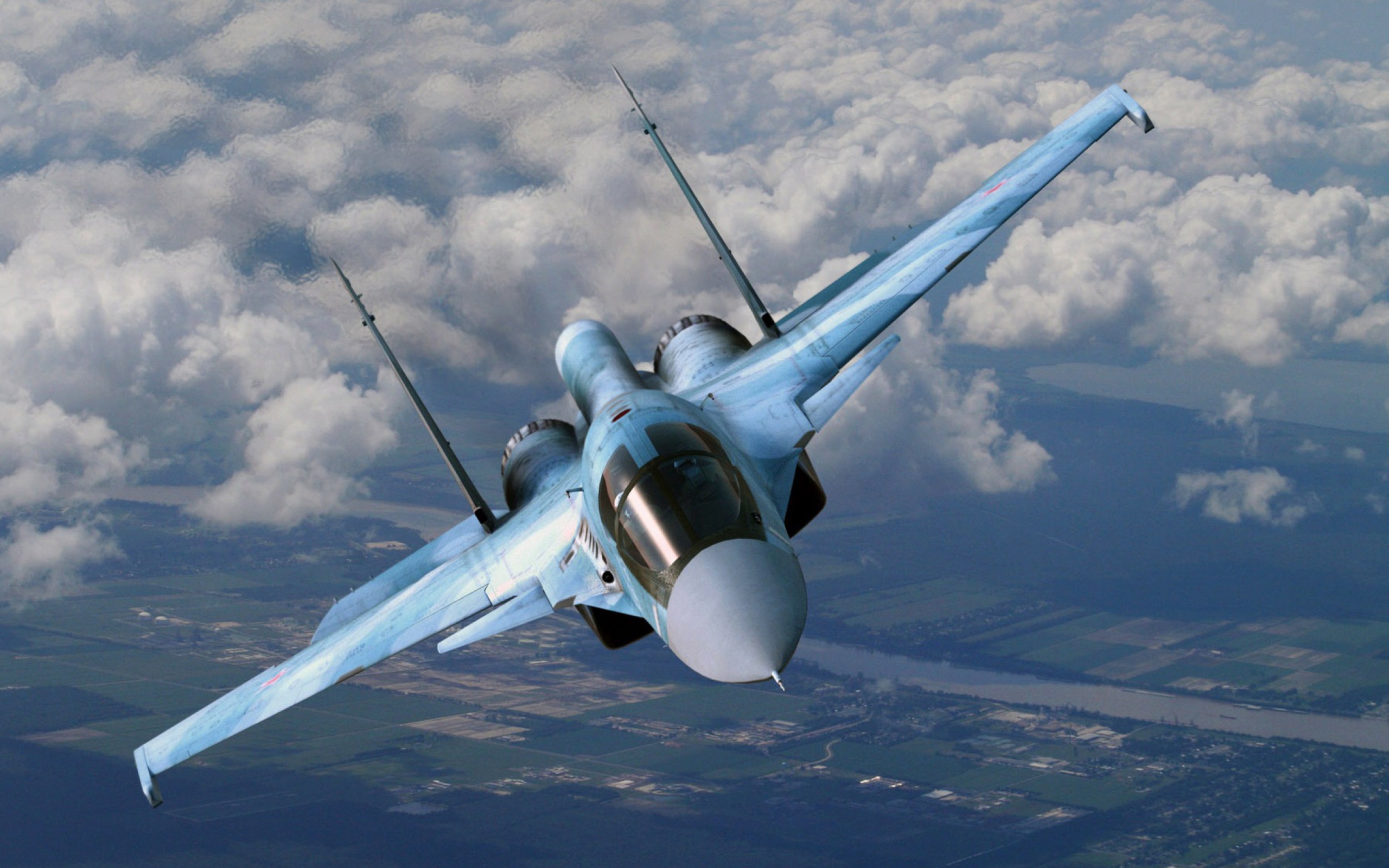 Sfondi Su-35 Flanker-E 2560x1600