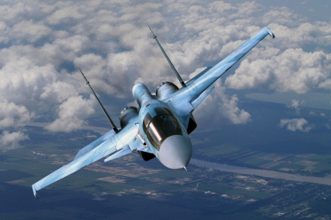 Das Su-35 Flanker-E Wallpaper 480x320