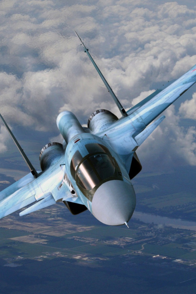 Sfondi Su-35 Flanker-E 640x960