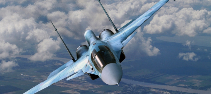 Das Su-35 Flanker-E Wallpaper 720x320