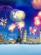 Das World Fireworks Wallpaper 132x176