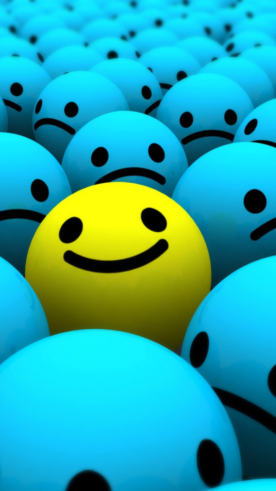 Some green balls smiley face one yellow 640x1136 iPhone 55S5CSE  wallpaper background picture image