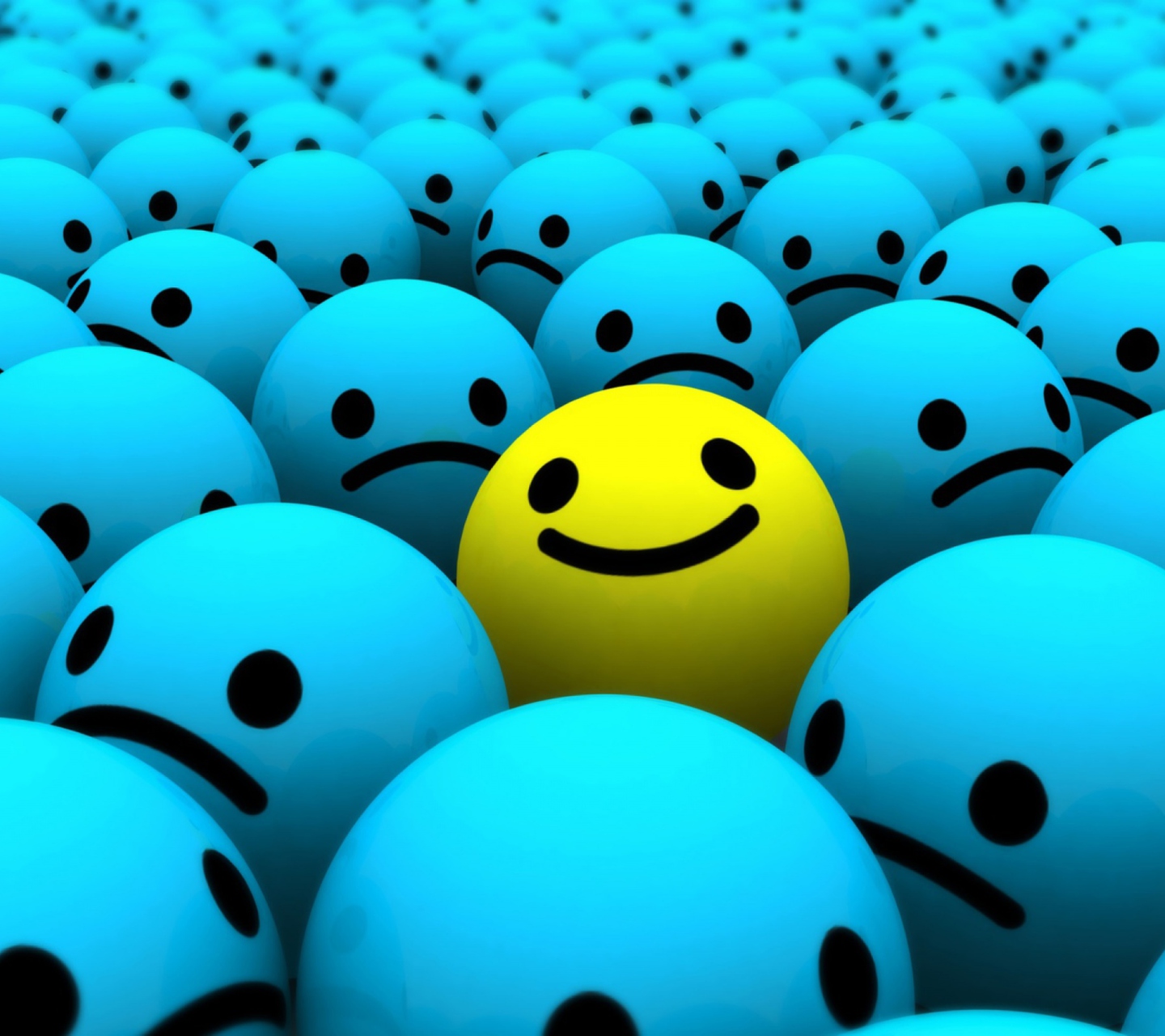 Das Smiley Faces Wallpaper 1440x1280