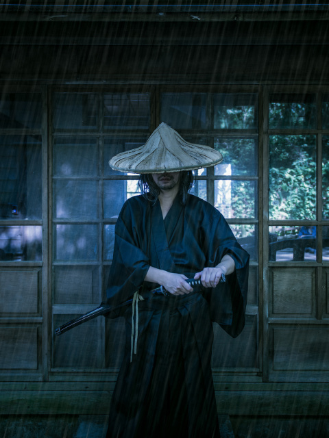 Fondo de pantalla Samurai Japanese Warrior 480x640