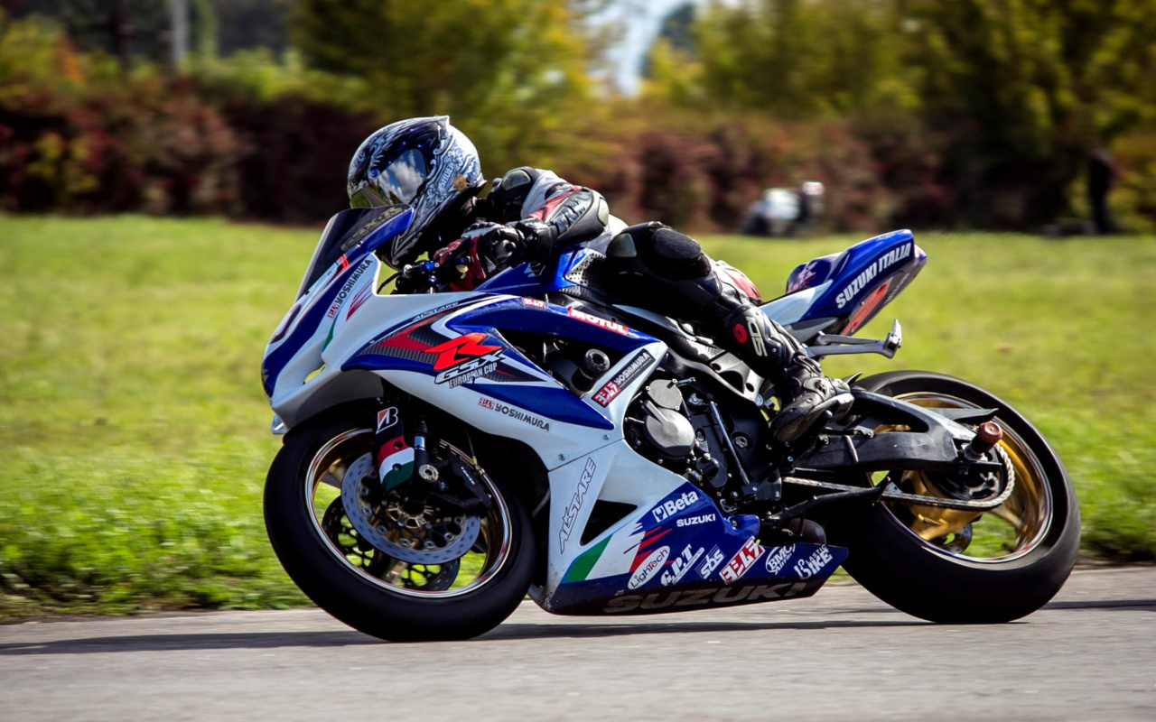 Das Suzuki GSX R Bike Wallpaper 1280x800