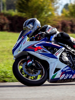 Das Suzuki GSX R Bike Wallpaper 240x320