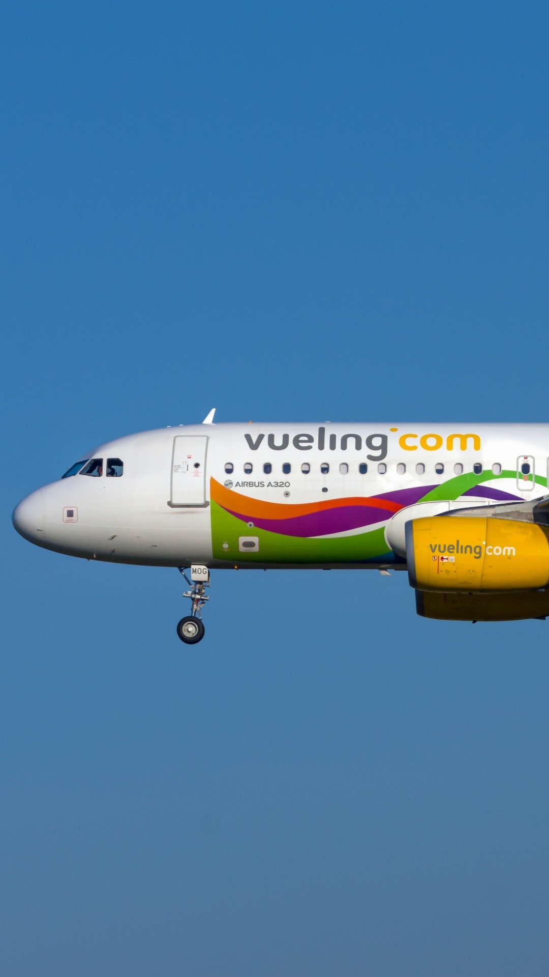 Das Airbus A320 Vueling Airlines Wallpaper 1080x1920